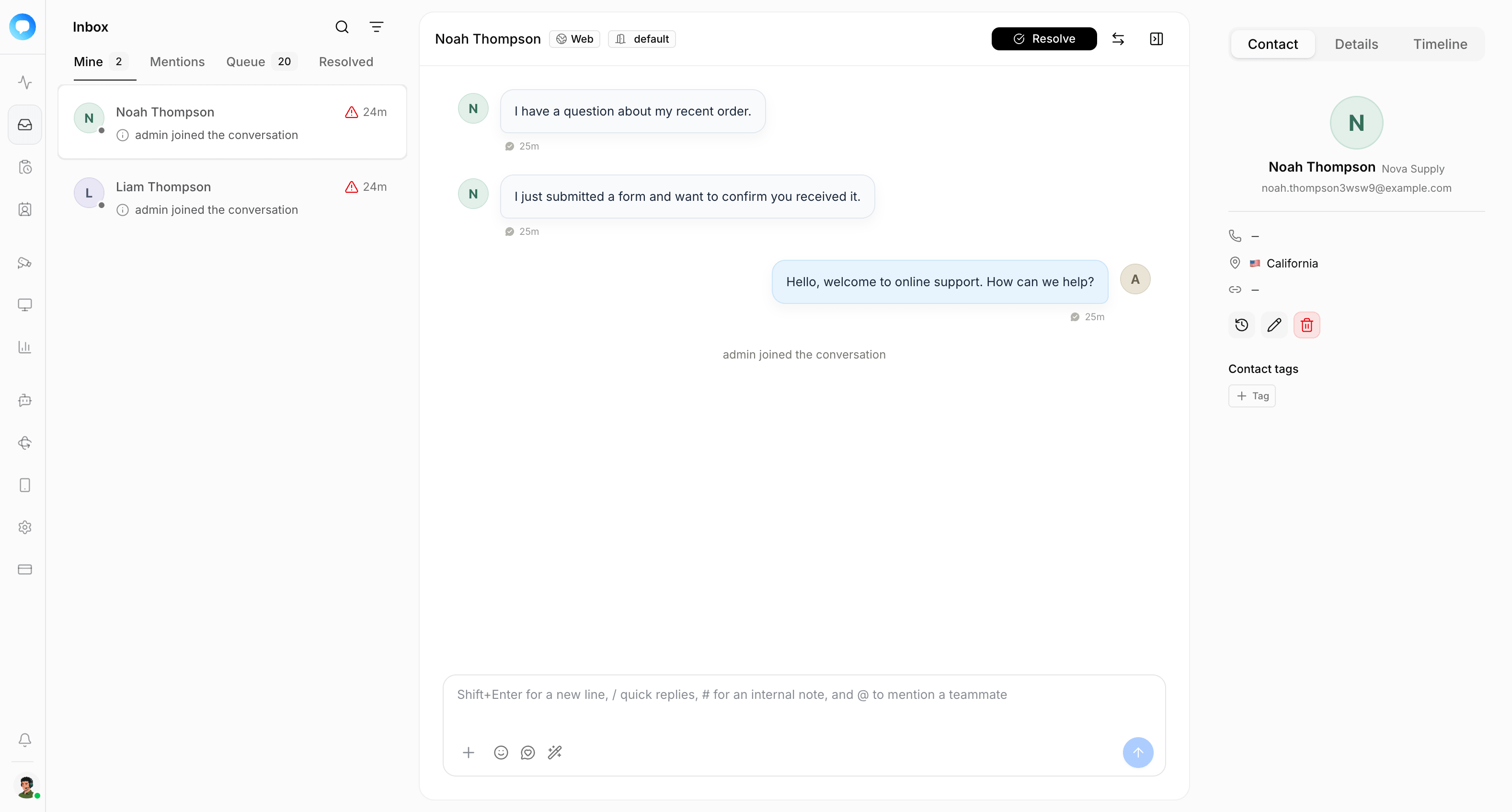 Live Chat